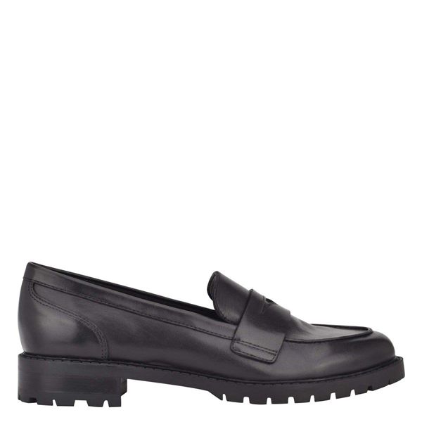Nine West Naveen Black Loafers | South Africa 51G49-0A23